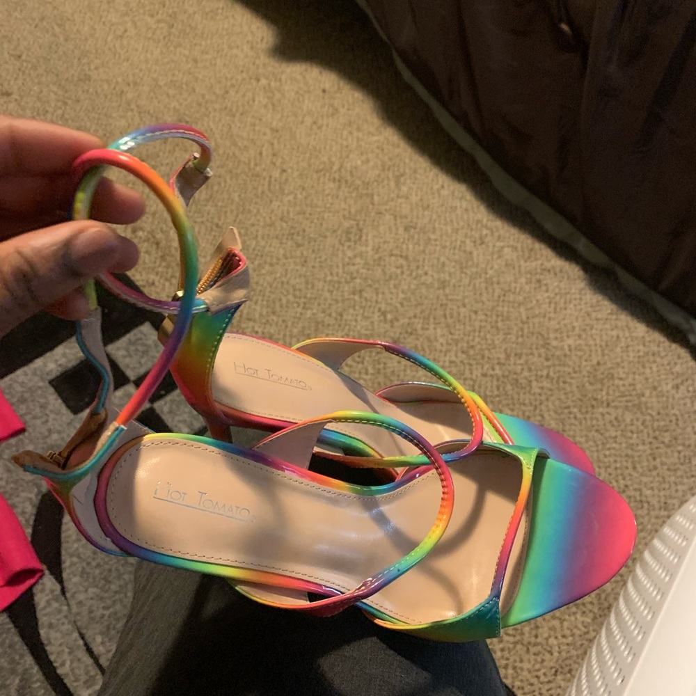Rainbow Heels Size 11